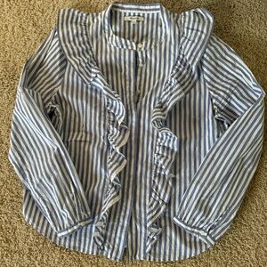 Madewell ruffle blouse